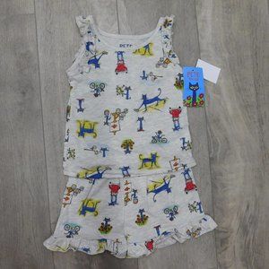 Pete the Cat Toddler Girl Outfit